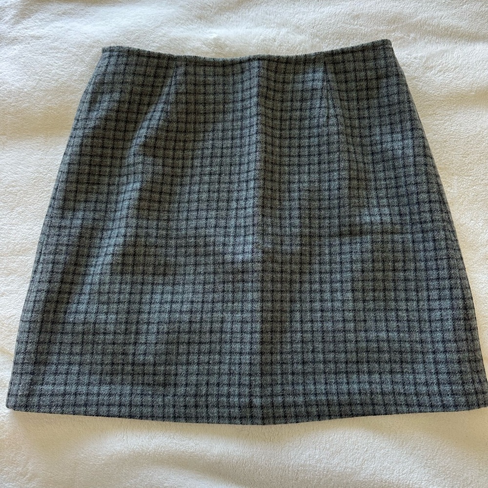 J. Crew Plaid Wool Skirt